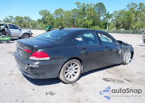 2005 BMW 745I из США, поврежденный, VIN WBAGL63585DP76177